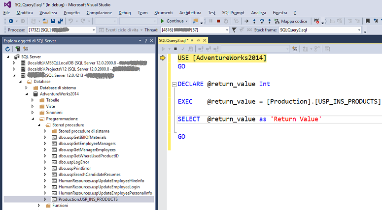 Come effettuare il debug di un Trigger (T-SQL) img1